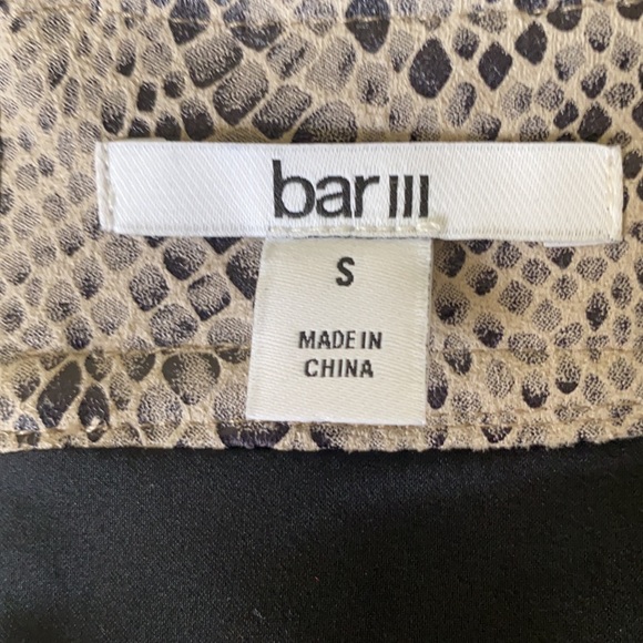 Faux suede snake skin print mini skirt - Picture 4 of 7